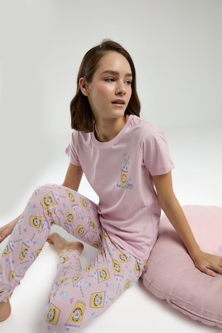 Rolypoly Kadın Pembe Pijama Takımı Rp3625-s-v1 Pembe