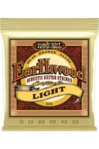 Ernie Ball P02004 Earthwood Light 80/20 Bronze 0.11 - 0.52 Akust