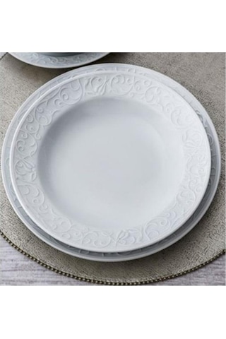 Güral Porselen Bhd25du Bahar Düz Tabak 25 Cm 6 Lı