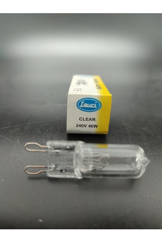 G.9 Halojen Ampul 40 Watt Şeffaf Renkte 5.adetli Paket