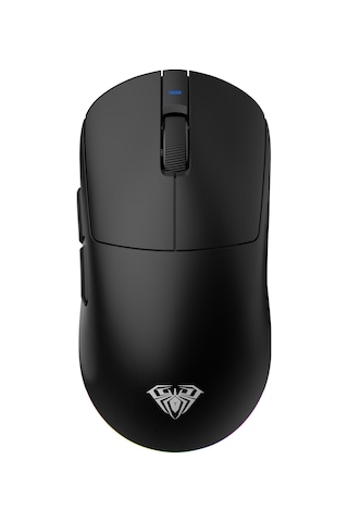 Aula V9 Pro 26000 Dpı Paw3395 Sensör 8000hz Tri-mode Kablosuz Oyuncu Mouse Rgb Omron Switch Lightweight E-spor Gaming Mouse Siyah
