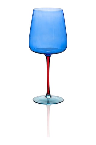 The Mia Şarap Kadehi Mavi 500 Ml Çok Renkli