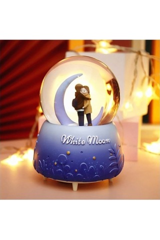 White Moon Kar Küresi Orta Boy