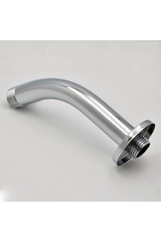Lemestar Inç 1/2 Bağlantılı Paslanmaz Çelik Duvar Tipi Duş Kolu, Ayna Chrome Kaplama Ve Dekoratif Flanş İle Dayanıklı Montaj - Rf-w682 Diğer