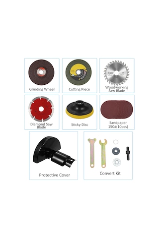 Lemestar 22 Parçalı Çok Amaçlı Elektrikli Matkap Dönüşüm Seti - Kesme, Taşlama Ve Parlatma İçin