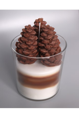 Dekoratif Kokulu Mum Kozalak Kozalak Mum