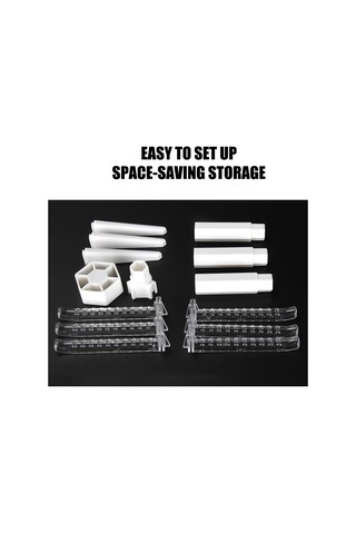 Yuntech01 Ev İçi Makarna Kurutma Rakası, 6 Kaymazsız Kollü, Kompakt Tasarım, Yemek Güvenli Malzeme, Beyaz Diğer