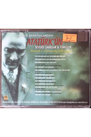 Plak Değildir Cd Dir Cd Atatürk'ün Sevdiği Şarkılar & Türküler