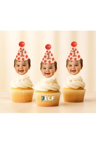 Kişiye Özel Kürdan Süs Parti Süs Cupcake Süs 10 Adet 0