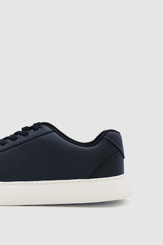 D's Damat 0EC09ORT0378 Lacivert Kalın Beyaz Tabanlı Bağcıklı Sneaker Ayakkabı Lacivert