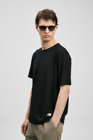 Lufian Junya Erkek T-shirt 111020312 Siyah