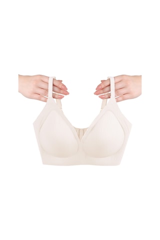 Balensiz Görünmez Fitilli Kaşkorse Çıkarılabilir Pedli Dikişsiz Sütyen 80645 Ekru