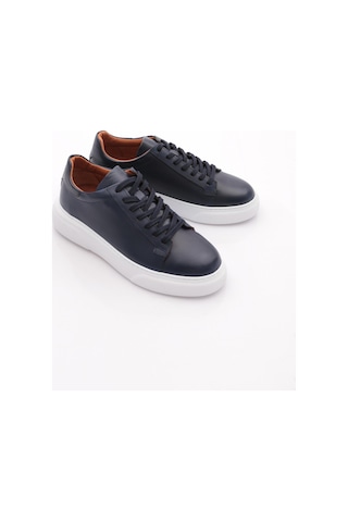 Dgn Leo Erkek Sneakers Ayakkabi Lacivert Antik Beyaz