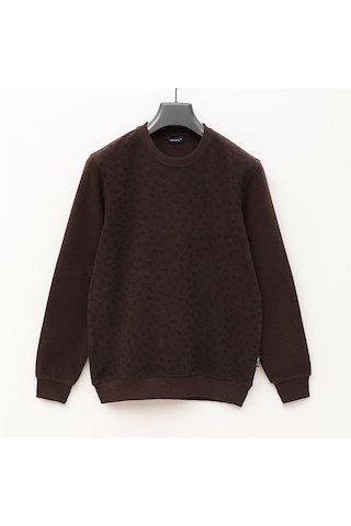 Dio Rise Erkek Uzun Kol İnce Sweatshirt - 2403 - Kahverengi Kahverengi