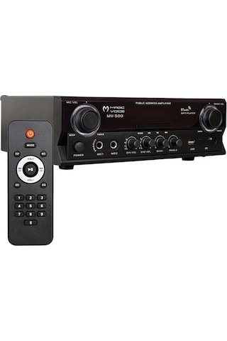 Magicvoice Mv-500 100 Watt Usb-sd-bluetooth 2 Bölgeli Hat Trafolu Ses Mixer