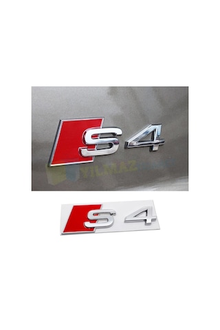 Audi S4 Arka Bagaj Arma Logo Amblem Paslanmaz Çelik Yüksek Kalite