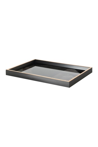 Mudo Home Terra Dekoratif Tepsi 31x42 Cm Siyah
