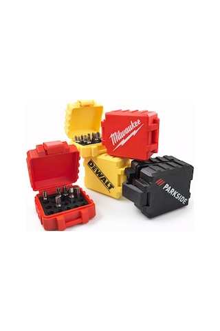 Mini Bit Set Kutusu Vidalama Uç Organizer Kutu Sert Plastik Taşınabilir Uç Kutusu