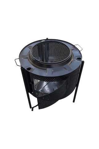 Ateş Çukuru Bahçe Şöminesi Yandan Beslemeli