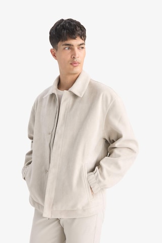 Defacto Oversize Geniş Kalıp Gömlek Yaka Çıtçıtlı Fermuarlı Süet Mont E8899ax25aubg766 Bej