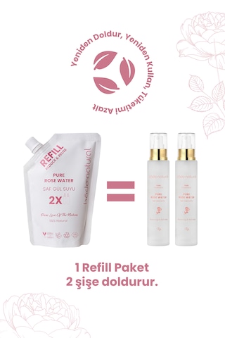 Bade Natural Gül Suyu Gözenek Sıkılaştırıcı Aydınlatıcı Tonik Refill 200 ML