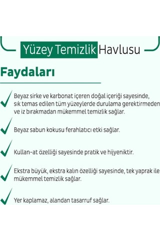 Sleepy Easy Clean Yüzey Temizlik Havlusu 100 Yaprak 2 Adet Tekli
