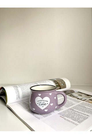 Kupa Fincan Bardak 150 Ml Hediyelik - Mor Mor