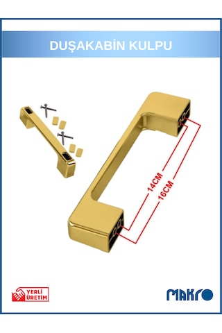 Gold Duşakabin Kulp 14-16 Cm Ayarlı Gold