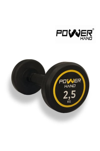 Powerhand 2,5 Kg Pro Black Series Profesyonel Kauçuk Dambıl