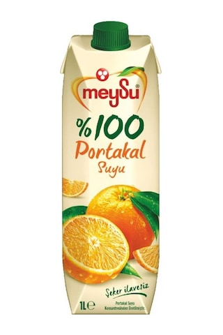 Meysu %100 Portakal Suyu 1 Lt X 6 Adet