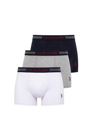 U.S. Polo Assn. Erkek 3 Lü Boxer Set 001