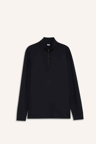 Defacto Defactofit Standart Fit Dik Yaka Yarım Fermuarlı Polar Sporcu Sweatshirt F2302ax25wnbk81 Siyah
