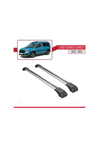 Ford Turneo Connect 2022 Ve Sonrası İle Uyumlu Ace-1 Ara Atkı Tavan Barı Gri