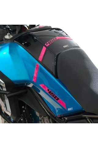 GP Kompozit CF Moto 450 MT 2024 Uyumlu Tank Pad Mavi