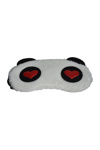 Panda Uyku Bandı Kırmızı Kalp
