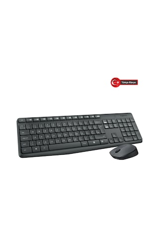 Logıtech Mk235, 920-007925, Kablosuz, Türkçe Q, Klavye Mouse Set Diğer