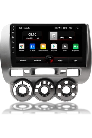 Honda City Jazz Android Multimedya 9 İnc Hd Ips Ekran 2GB Ram /32 Hafıza