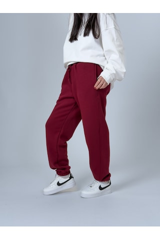 Cocopelli Şardonlu Bordo Kadın Jogger Eşofman Coc2537