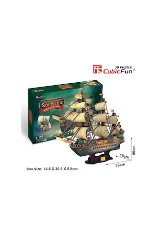 Cubic Fun 3D 248 Parça Puzzle San Felipe Gemisi