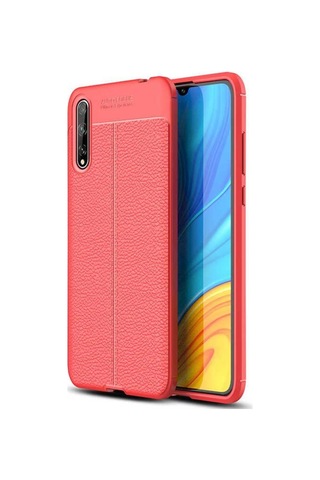 Huawei P Smart S (Y8P) Kılıf Zore Niss Deri Desenli Silikon Kılıf