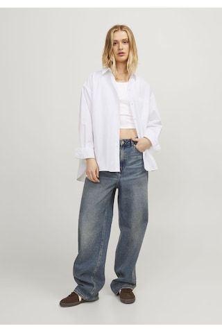 Jack & Jones Kadın Basic Oversize Poplin Gömlek - Jamie 12200353 White Beyaz