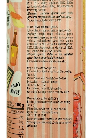 Long Chips Yengeçli Cips 75 Gr