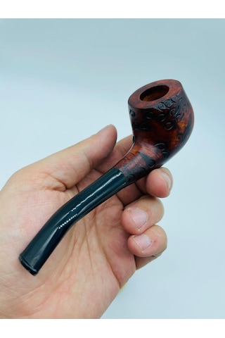 Ahşap Gül Ağacı Pipo 2parça //13cm