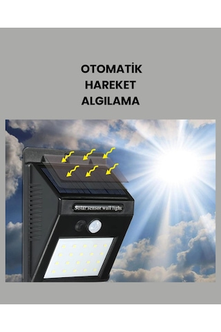 Kablo Gerektirmeyen Güneş Enerjili Dış Mekan Işık Bahçe Koridor Aydınlatması