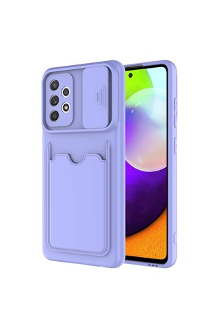 Galaxy A72 Kilif ?Zore Kartix Kartlik Bölmeli Kilif 499754436