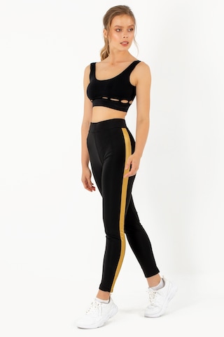 Doremi Active Sportive Kalın Çizgili Tayt-878 001