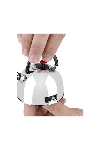 Xindoker 60 Dakika Çelik Mekanik Zamanlayıcı - Pil Gerektirmeyen, Yüksek Ses, Ev Ofis Laboratuvar Kullanıma Uygun