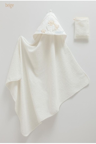 Caramell %100 Pamuk Bebek Havlusu 77x90 Bej Crml.bsu2488.bej 1 Yaş