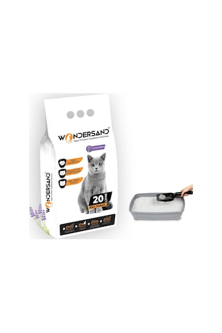Wondersand Lavanta Kokulu Topaklaşan İnce Beyaz Bentonit Kedi Kumu 20 L Wondersand Lavanta Kokulu Topaklaşan İnce Beyaz Bentonit Kedi Kumu 20 L