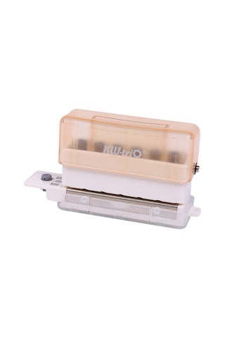 Aubyhe 99h6 Modeli 6 Delikli Spiral Defter Delik Açıcı - 3 Yaprak Girişi, 5.5mm Çap, A4/b5/a5 Uyumlu, Şeffaf Kahve Rengi Şeffaf